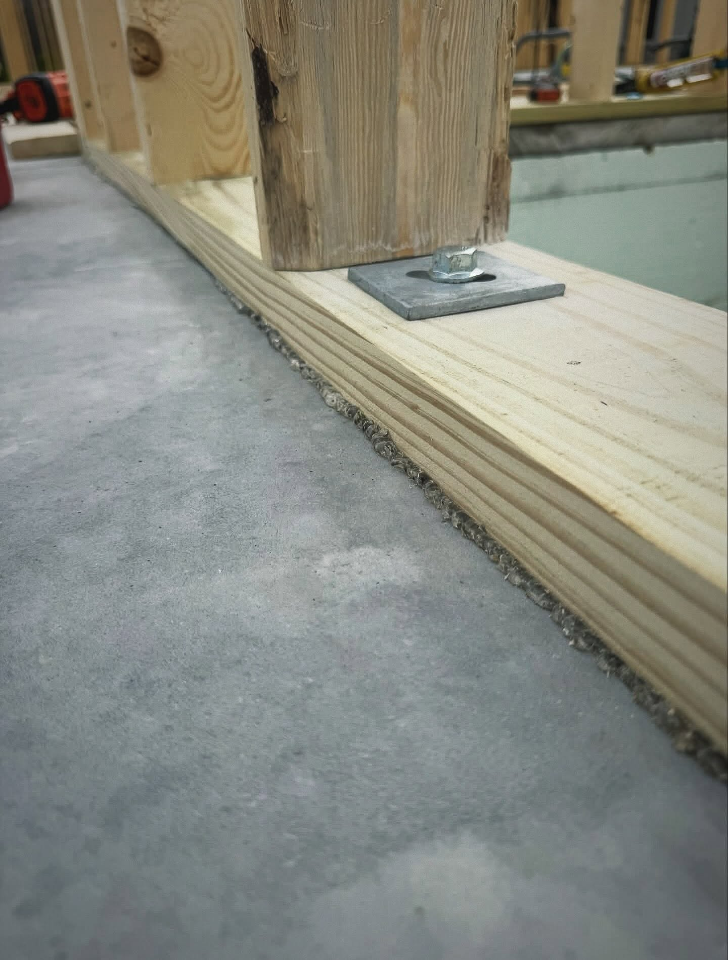 Treated Sill Plate Install